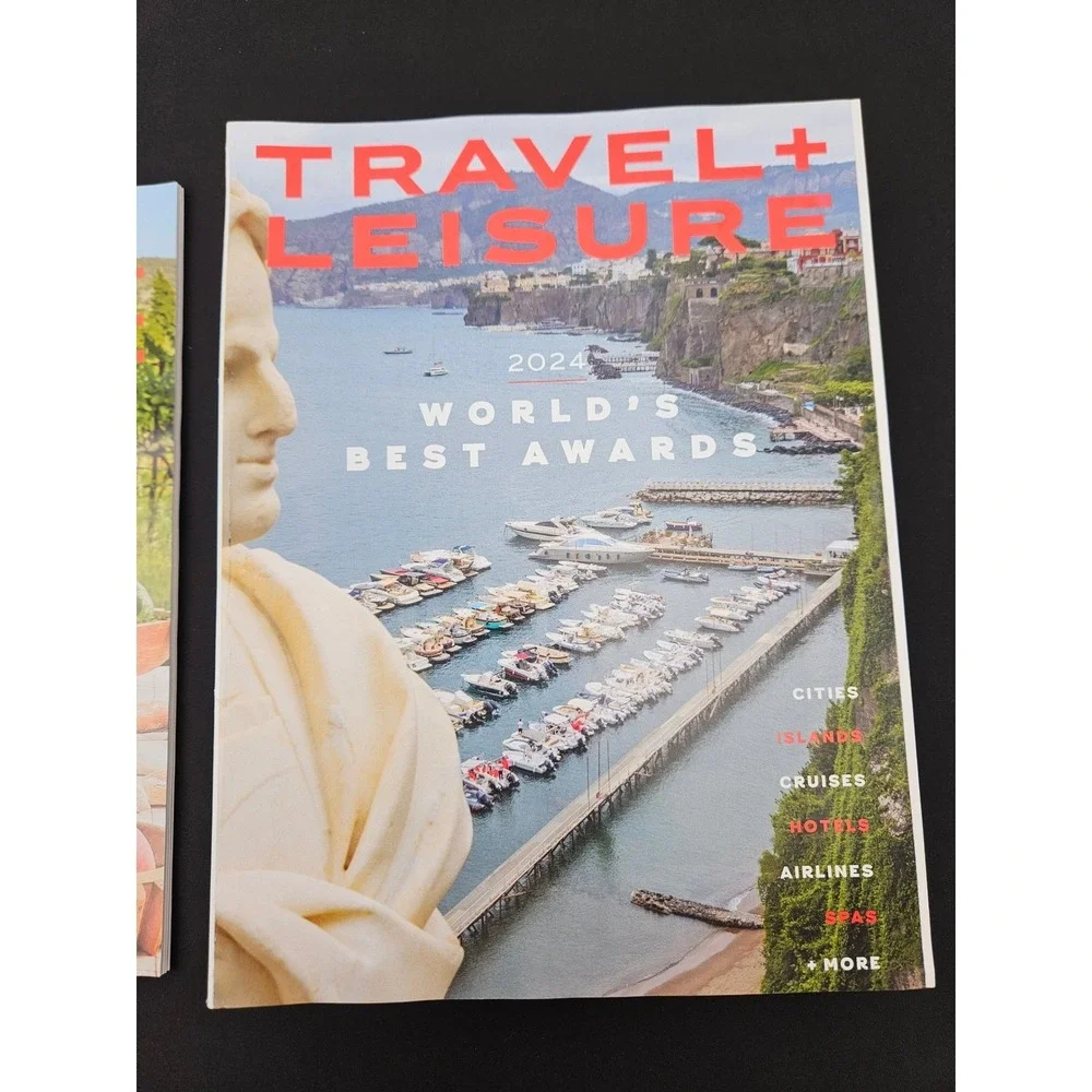 Lot of‎ 6 Travel Leisure Magazine 2023-2024 Culinary World Best Hotels Water